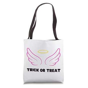 Amazon.com: Angel Trick or Treat Bag Tote Bag : Clothing